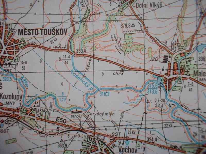 Vojenská profesionální tajná mapa Plzeňska - foto 12