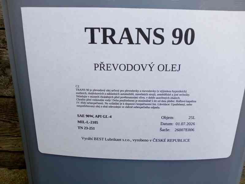 převodový olej Trans 90 (pp90) - foto 3