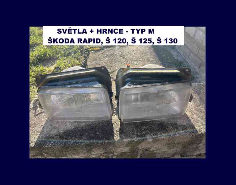 Světla + hrnce ŠKODA RAPID, Š120, Š125, Š130 - foto 1