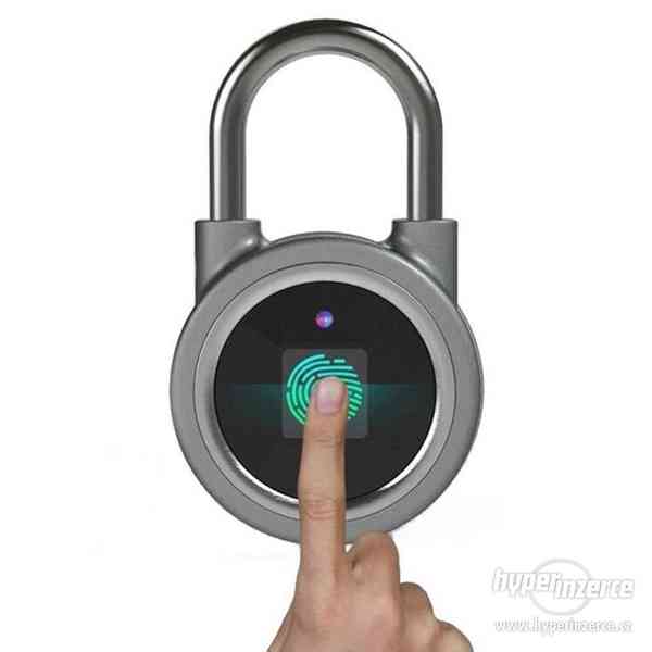 Biometrický visací zámek na otisk prstu - foto 1