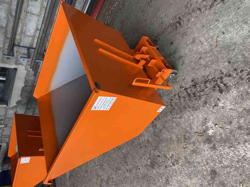 Odpadkový kontejner, kolébka, násypka, 1 m3 kontejner - foto 3