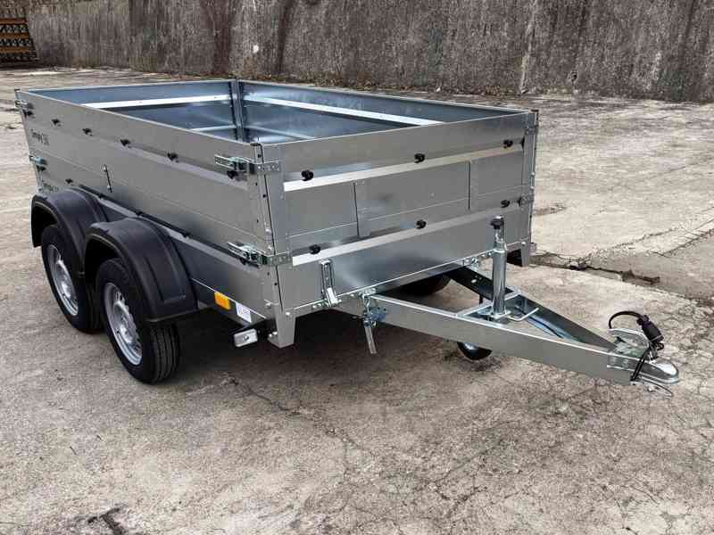 Praktický sklopný přívěsný vozík 2x náprava, 2,53m x1,30,DPH - foto 16