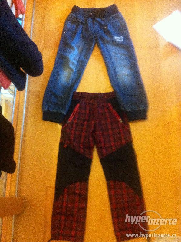 jarní džíny a podšité kalhoty Grace vel.140 - foto 1