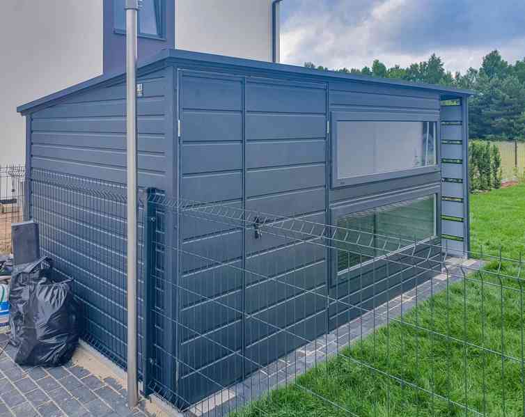 Zahradní domek 3,5x2m + přístřešek 1m - 2x Okno dveře TS716 - foto 4