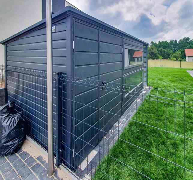 Zahradní domek 3,5x2m + přístřešek 1m - 2x Okno dveře TS716 - foto 3