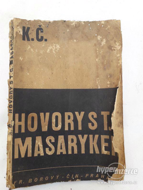 Prodám starožitný spis/knihu HOVORY s T.G.Masarykem - foto 1