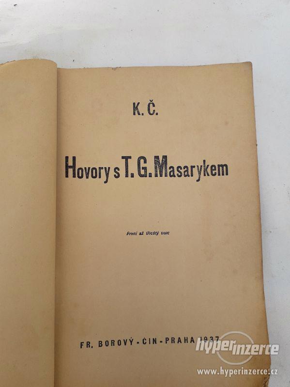 Prodám starožitný spis/knihu HOVORY s T.G.Masarykem - foto 2