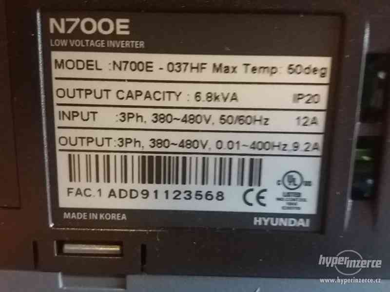 Frekvenční měnič Hyundai N700E-037HF - foto 2