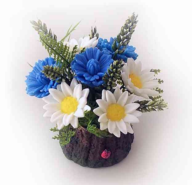 Dekorativní kytice z mýdla - foto 3