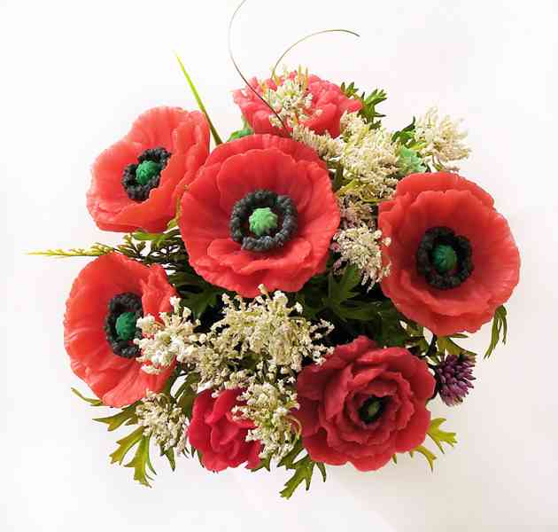 Dekorativní kytice z mýdla - foto 7