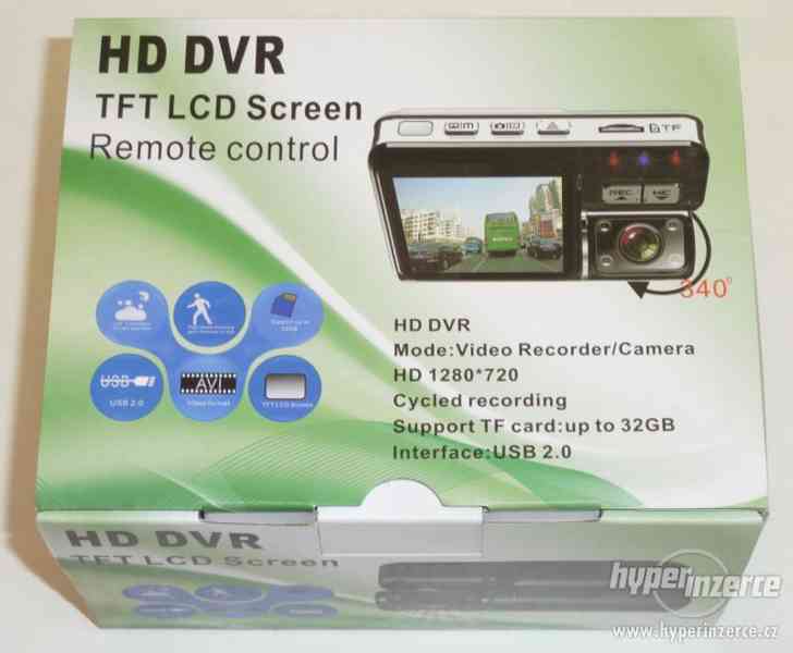 Kamera do auta s LCD displejem, HD, DVR, TFT a nočním vidění - foto 8