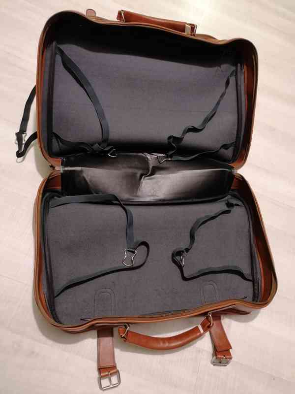 Kožený kufr bez koleček - foto 2