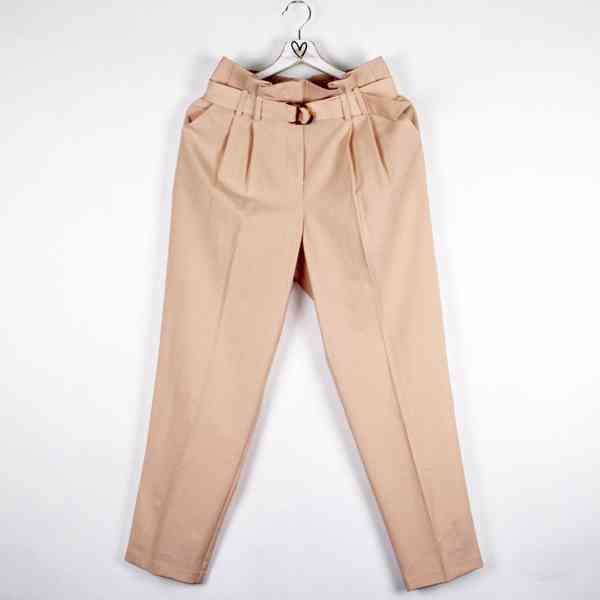 Miss Selfridge - Paperbag kalhoty meruňkové barvy Velikost:  - foto 1