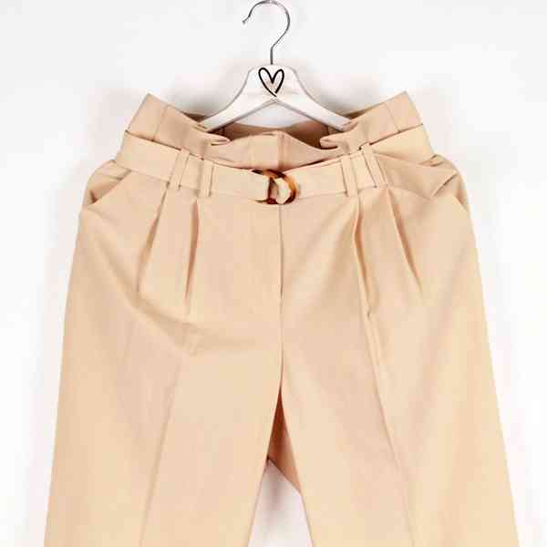 Miss Selfridge - Paperbag kalhoty meruňkové barvy Velikost:  - foto 3