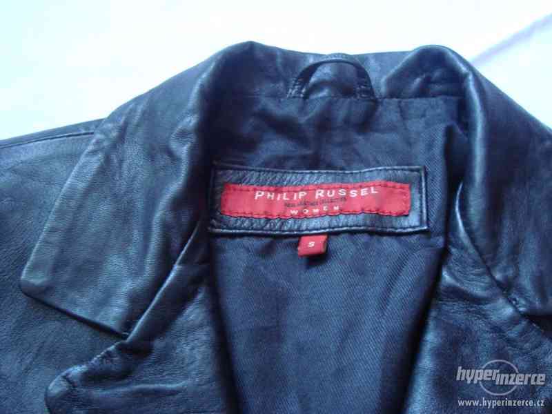Philip Russel  parádní  kožené dámské sako vel S - foto 2