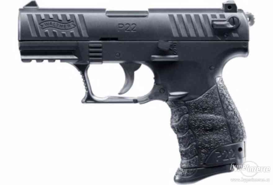 Airsoft Pistole Walther P22Q černá Metal Slide ASG - foto 1