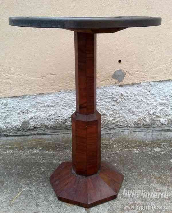 dřevěný stůl, kulatý - foto 3