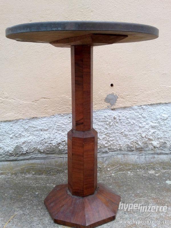 dřevěný stůl, kulatý - foto 5