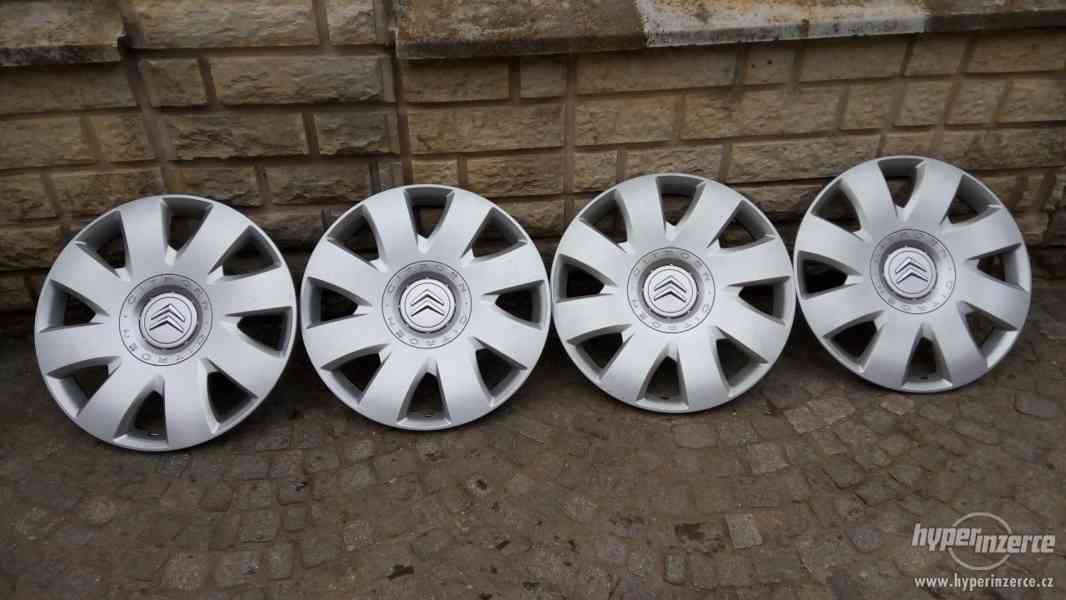 16"ZÁNOVNÍ HEZKÉ POKLICE(KRYTY KOL)ORIGINÁL CITROEN 4KS - foto 3