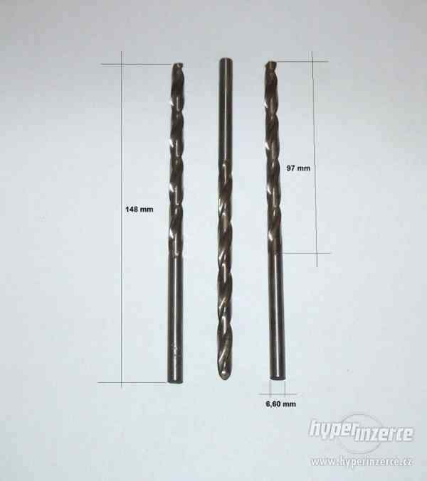 Vrták  6,6 mm s válcovou stopkou, dlouhý HSS, PN 2916
