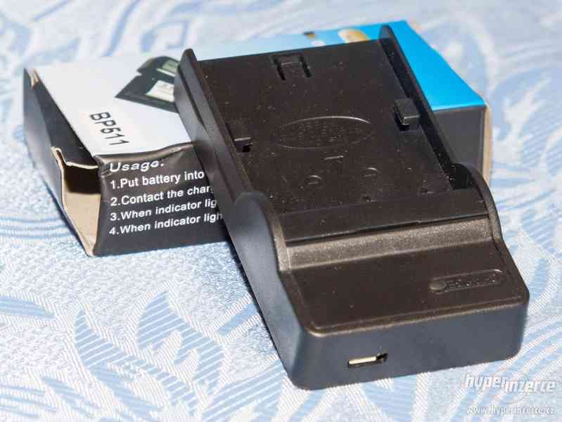 USB nabíječka pro baterie Canon BP-511 - foto 1