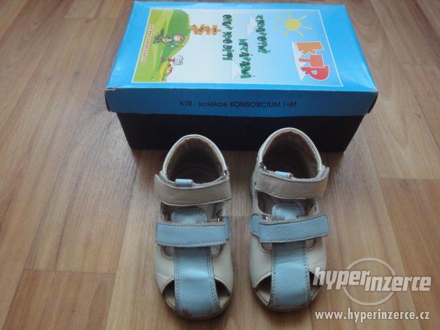 Značkové dětské sandálky KTR vel. 20. Délka stélky cca 12,5c - foto 1