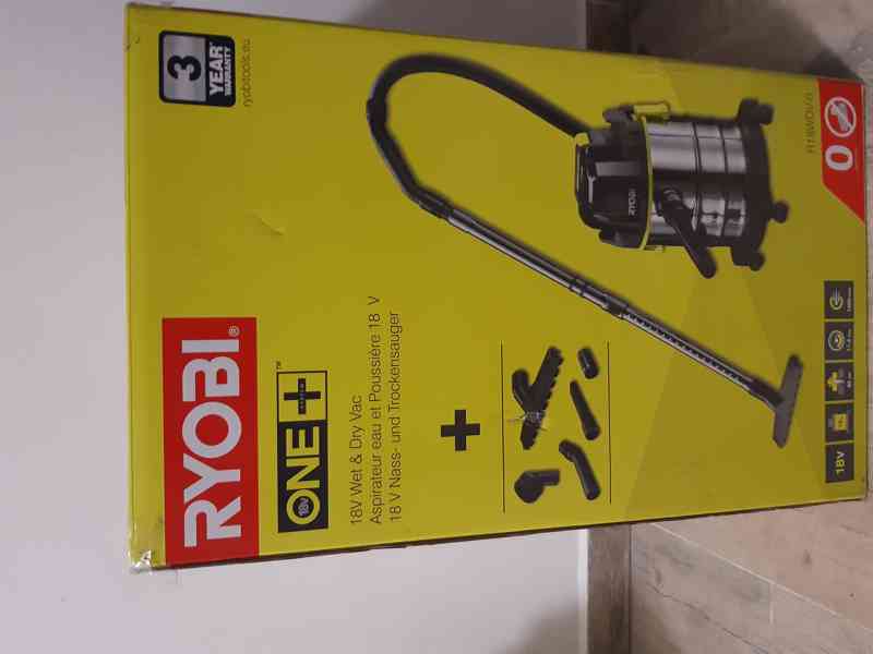 Akumulátorový vysavač - RYOBI R18WDV 18V  - foto 2