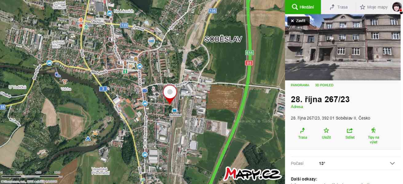Pronájem bytu 1+kk, 30 m2, ul. 28. října, Soběslav - foto 10