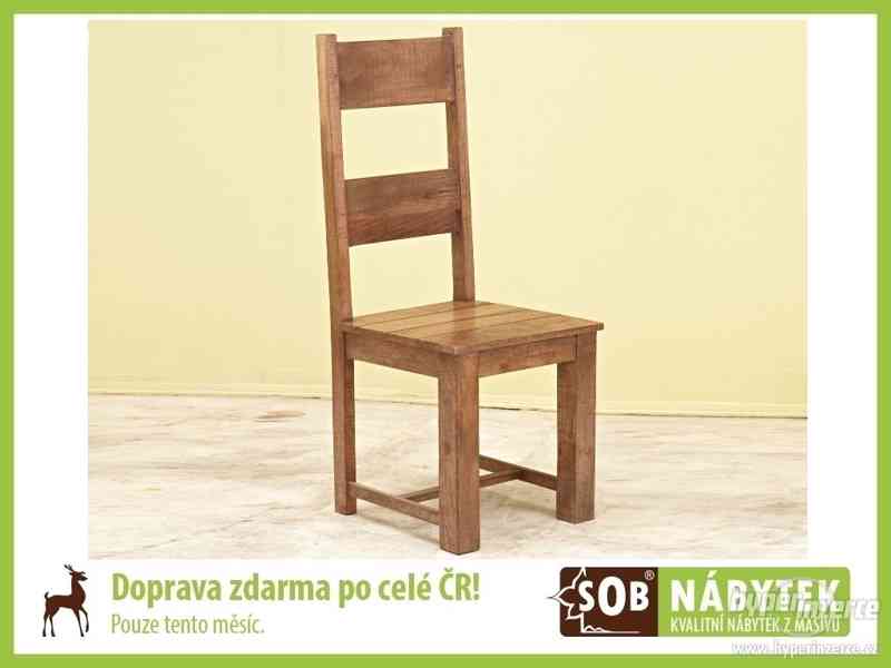 Židle z mangového dřeva, masivní židle - foto 1