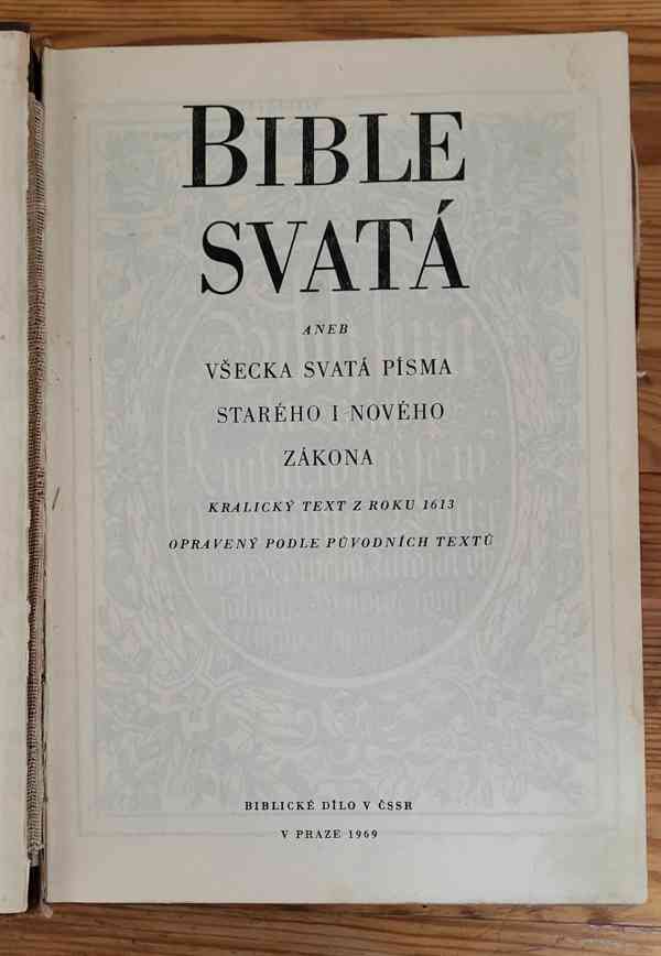 Bible svatá, 1969 - foto 2