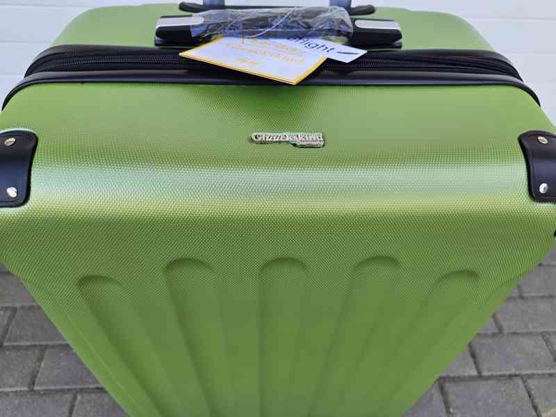 Cestovní skořepinový kufr velký zelený - foto 4