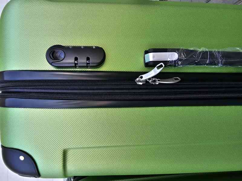 Cestovní skořepinový kufr velký zelený - foto 2