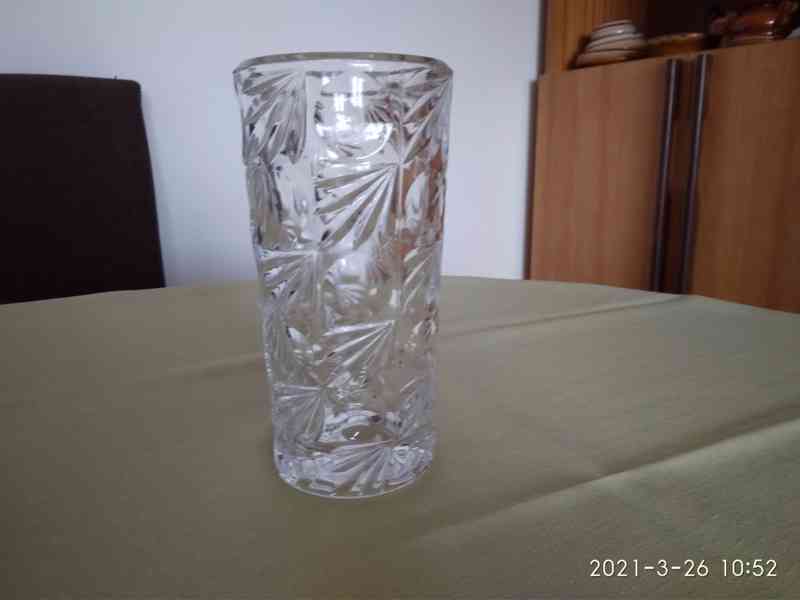 Retro váza lisované sklo - foto 1