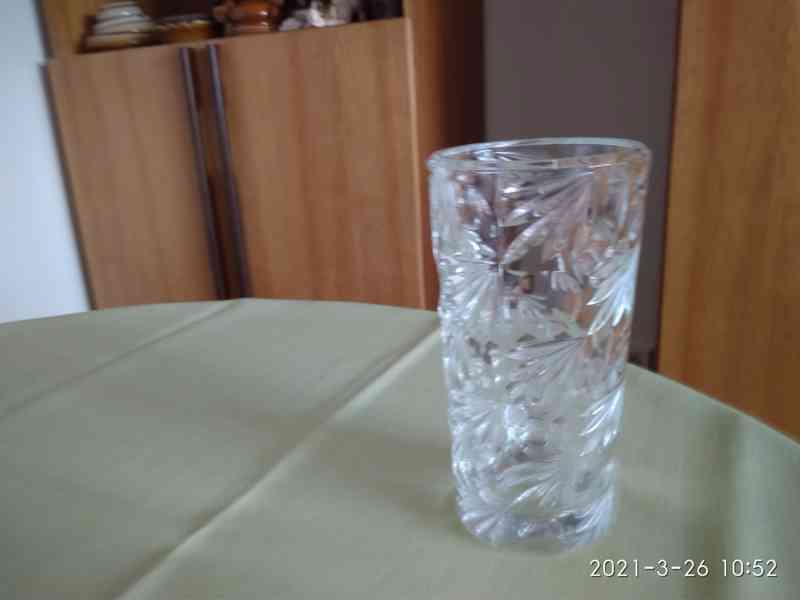 Retro váza lisované sklo - foto 3