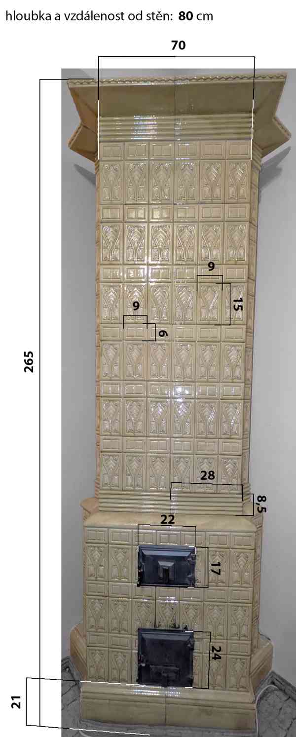 Kachlová kamna historická - foto 6