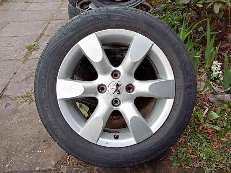 Obutá Alu kola 16ky 4x108 pneu 80% PEUGEOT CITROEN - dobírka - foto 2