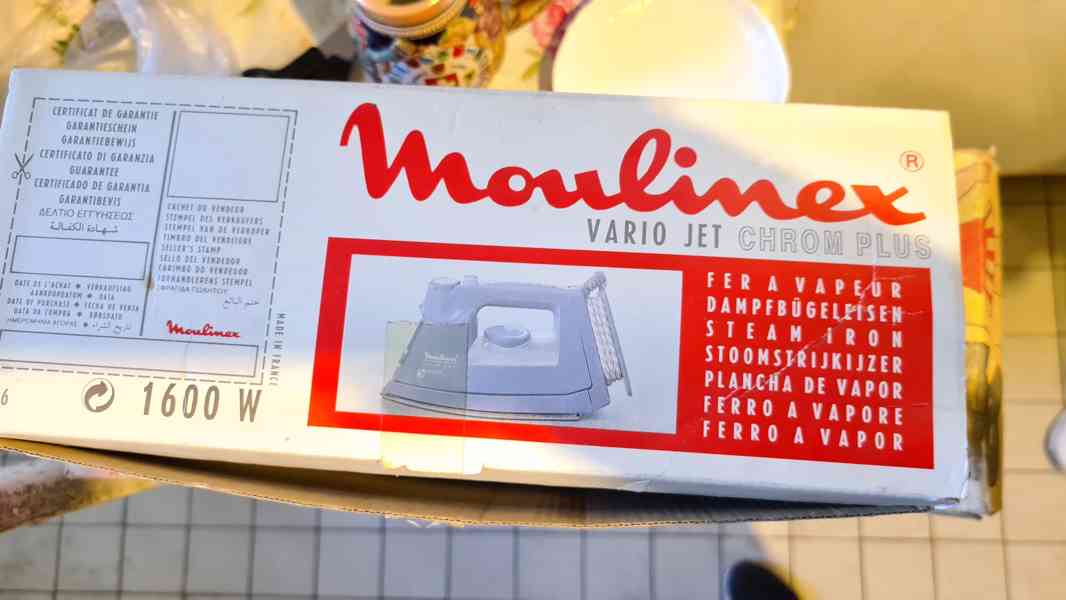 Parní žehlička Moulinex Vario Jet Chrom Plus 1600W - foto 3
