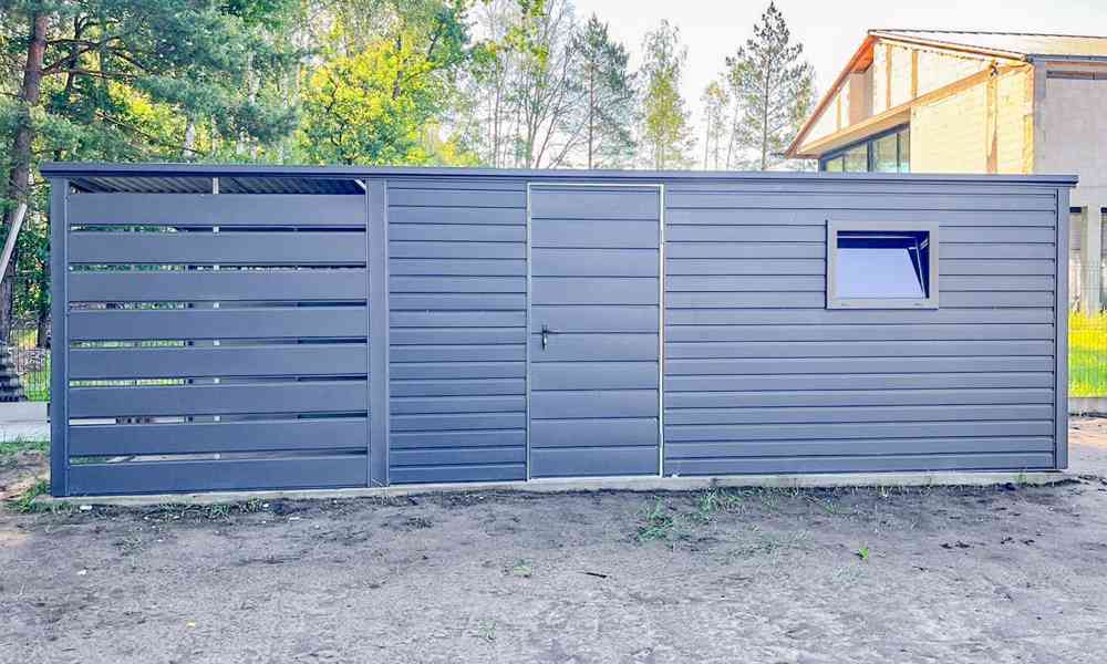 Zahradní domek 4,5x2,5m + přístřešek 2m - dveře - Okno TS889 - foto 4