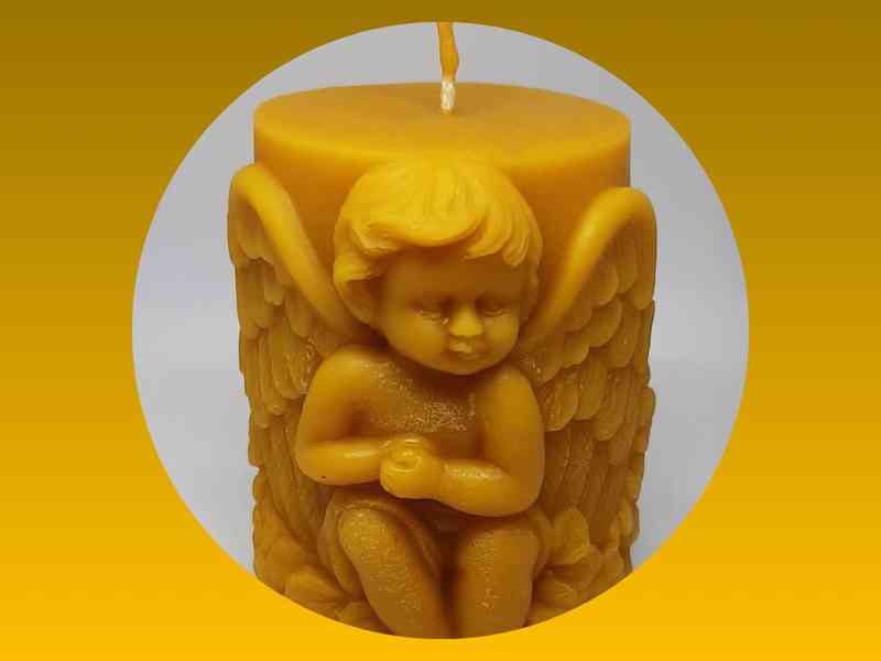 Svíčky ze 100% včelího vosku - různé druhy - foto 9