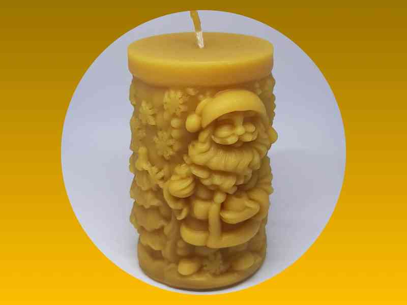 Svíčky ze 100% včelího vosku - různé druhy - foto 10