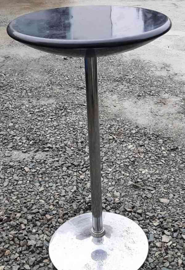 Barový stolek plast - černý průměr 60 cm, výška 110 cm   - foto 1
