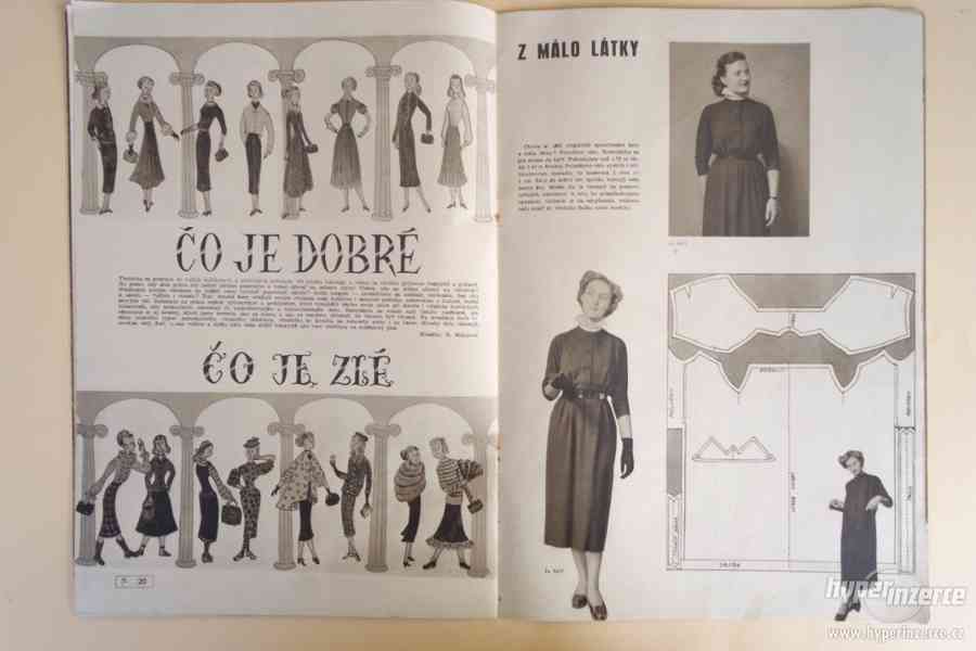 Slovenský časopis Móda textil 1954 - bazar - Hyperinzerce.cz
