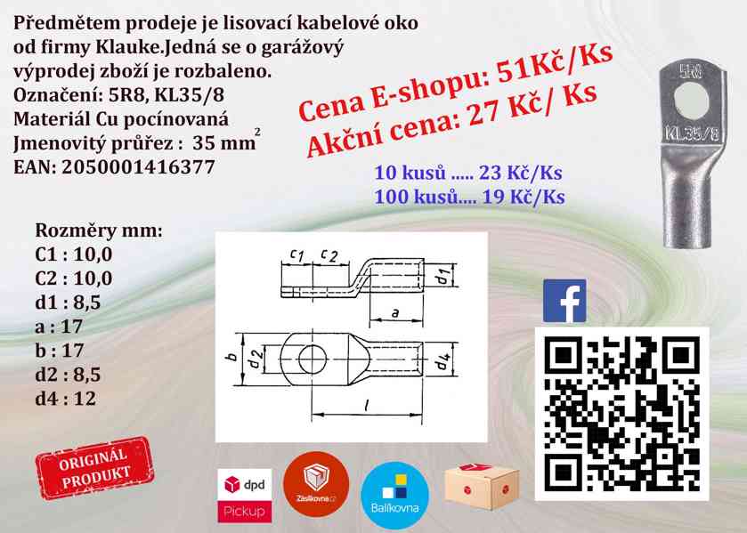 Krimpovací oka Klauke Top cena - foto 4