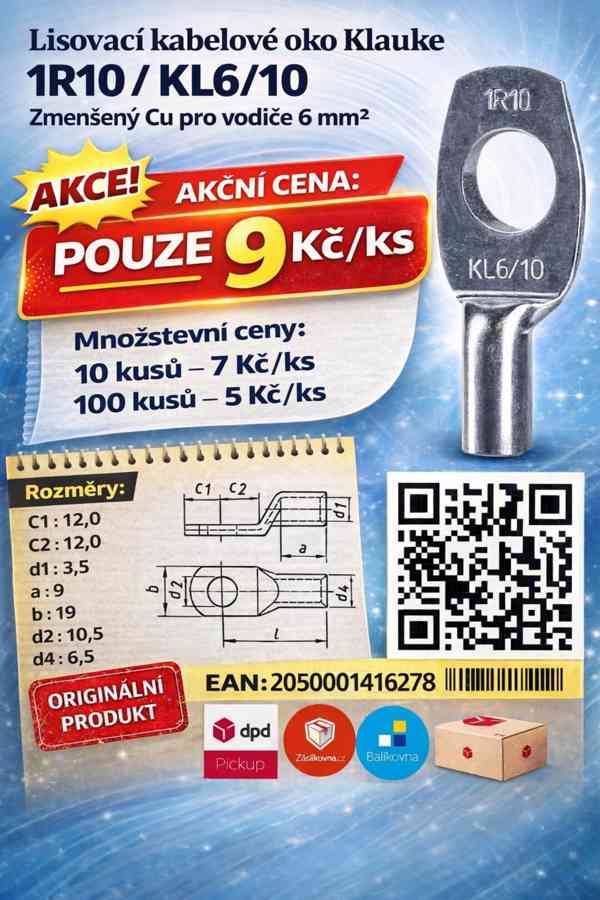 Krimpovací oka Klauke Top cena