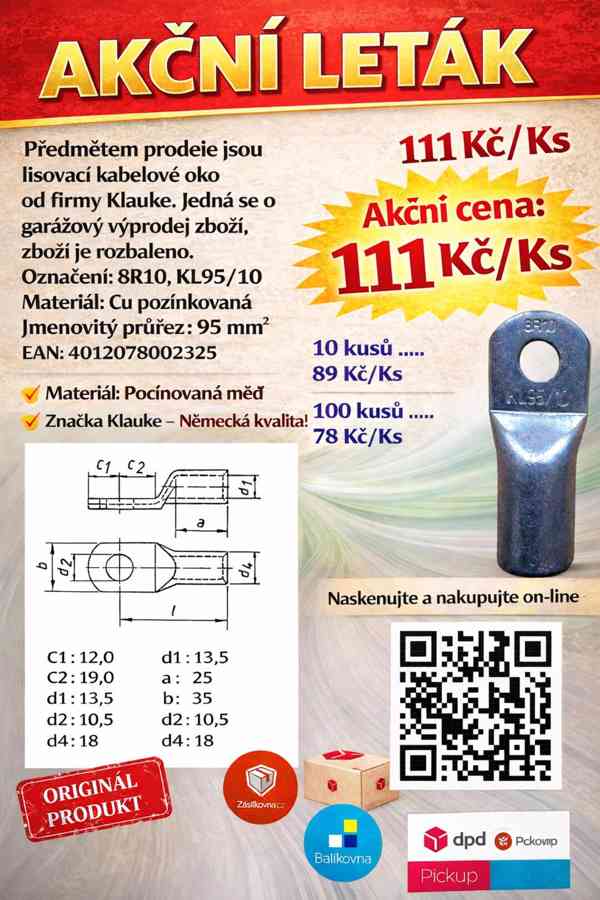 Krimpovací oka Klauke Top cena - foto 10