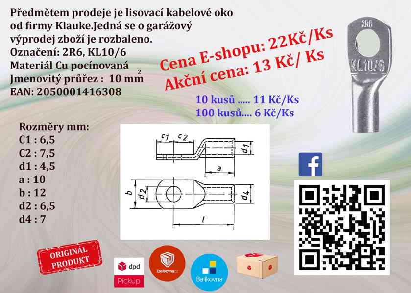 Krimpovací oka Klauke Top cena - foto 2