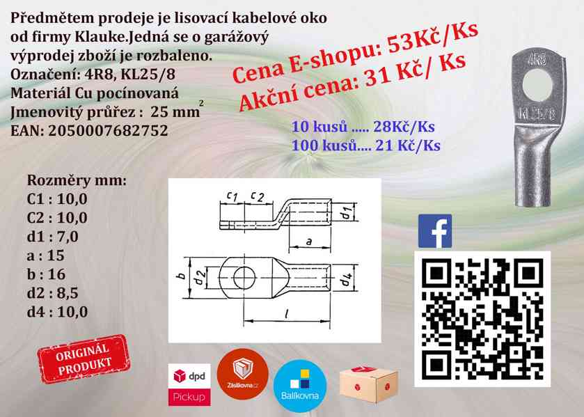 Krimpovací oka Klauke Top cena - foto 3