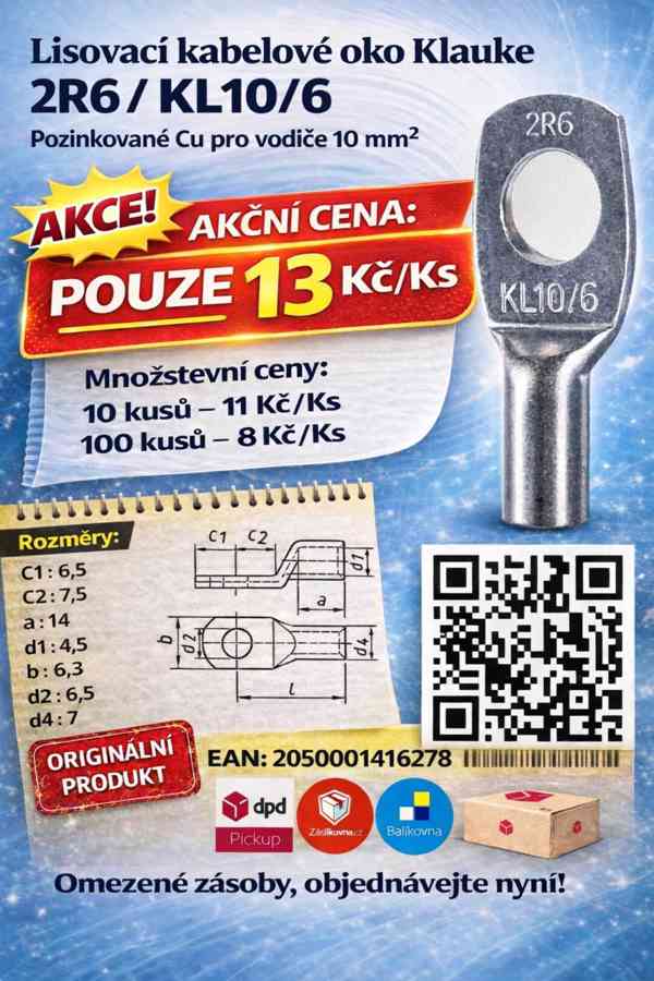 Krimpovací oka Klauke Top cena - foto 2