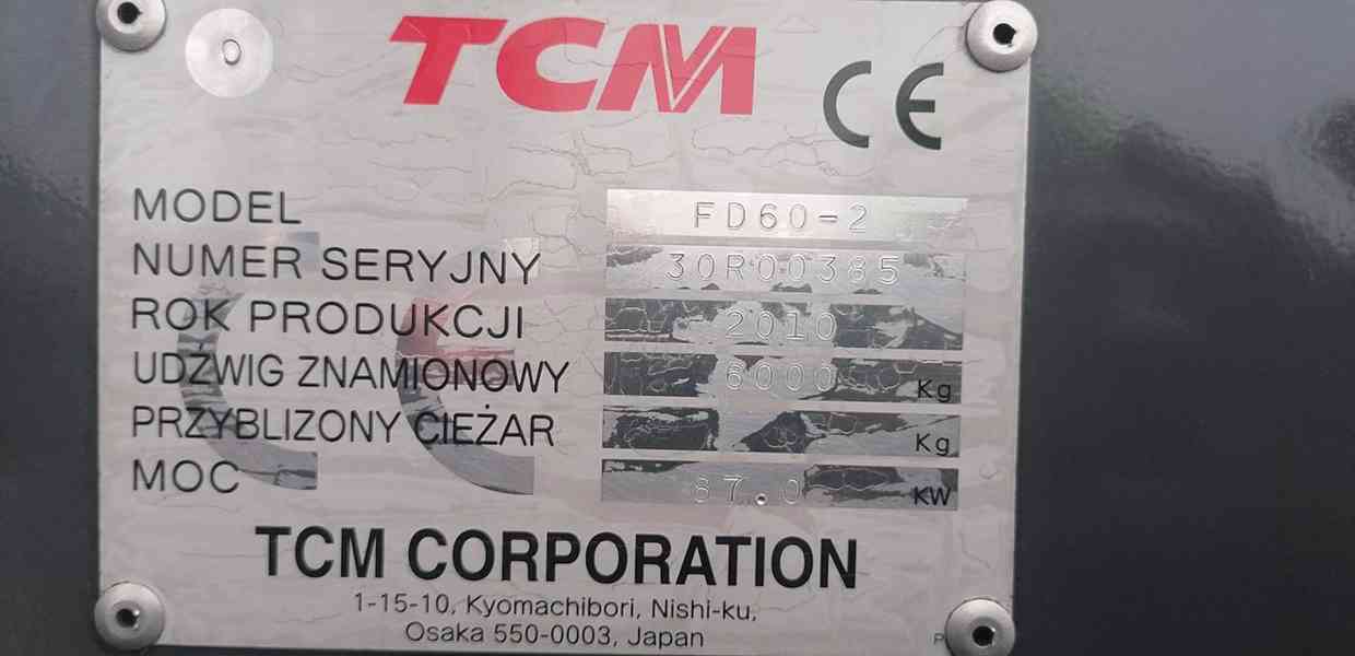 TCM FD 60 nový pozicionér, boční posuv, vidle 2,4 m - foto 10