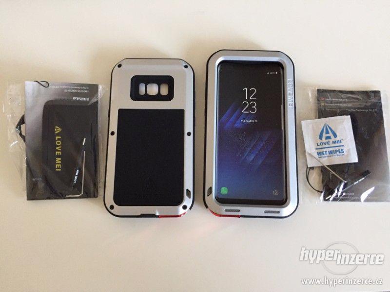 Samsung S8/ S8+ aluminium kryt extrémně odolný - stříbrný - foto 1